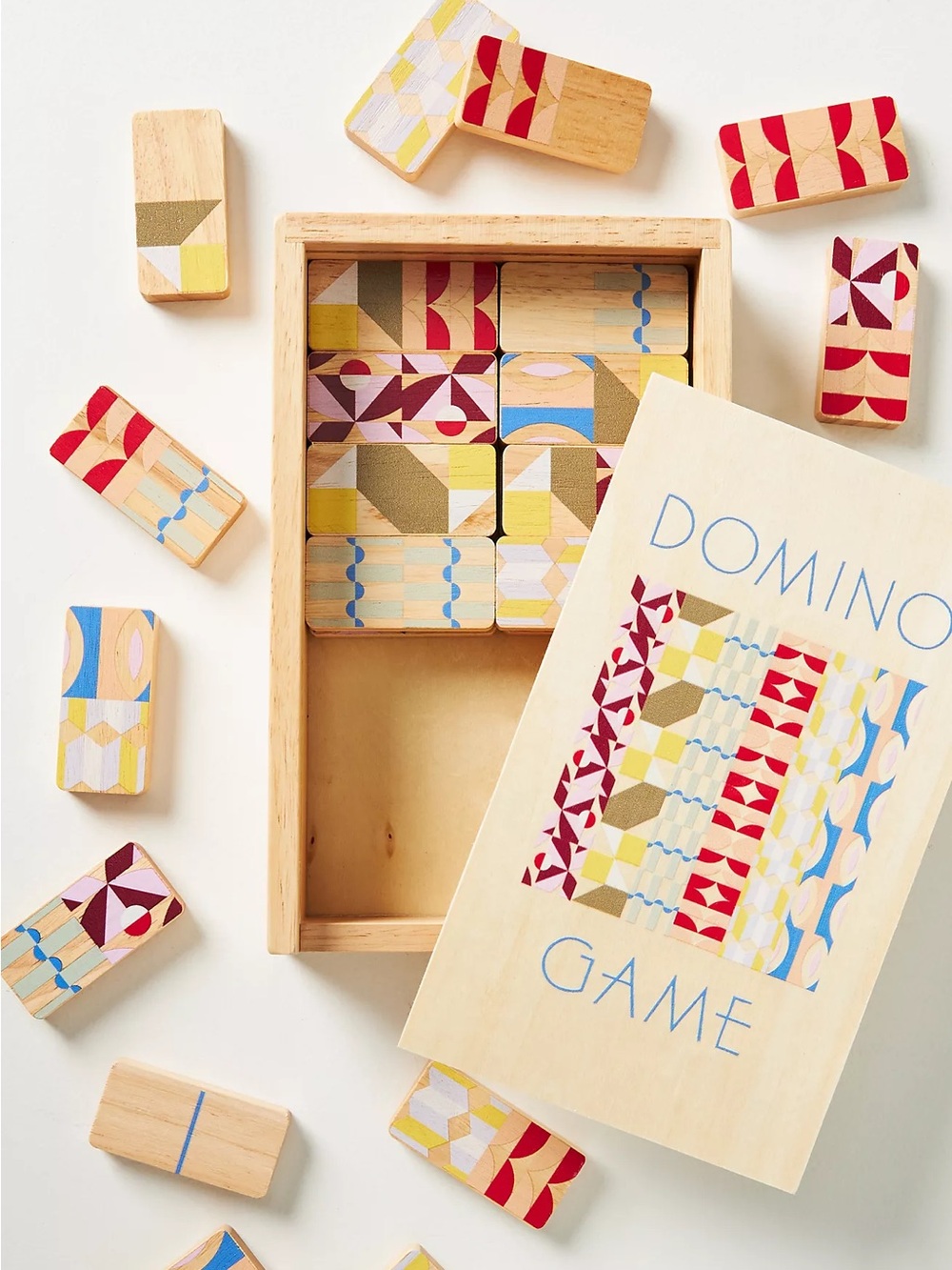 Anthropologie Wooden Domino Game Set - Multicolor